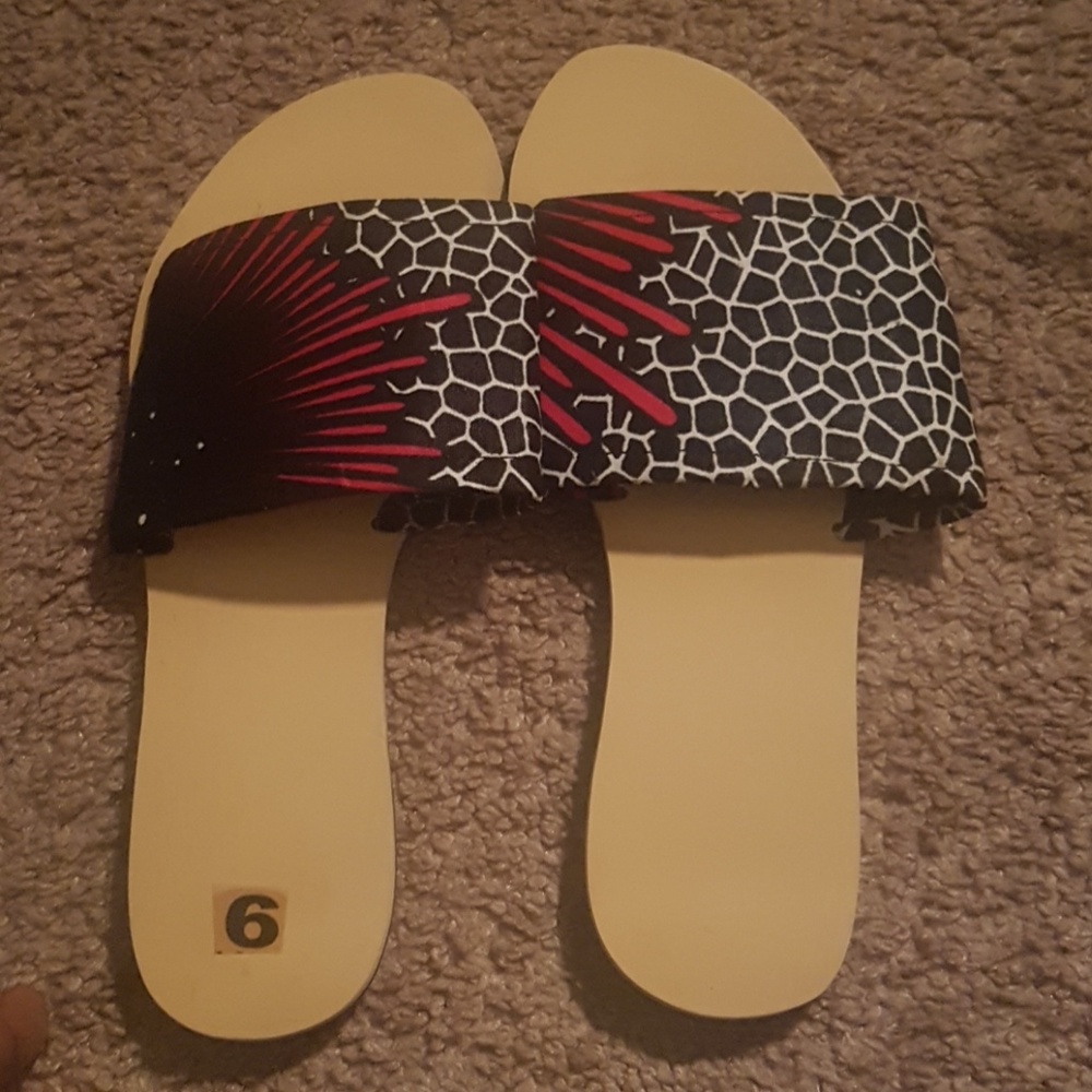 AFRICAN PRINT SLIPPERS